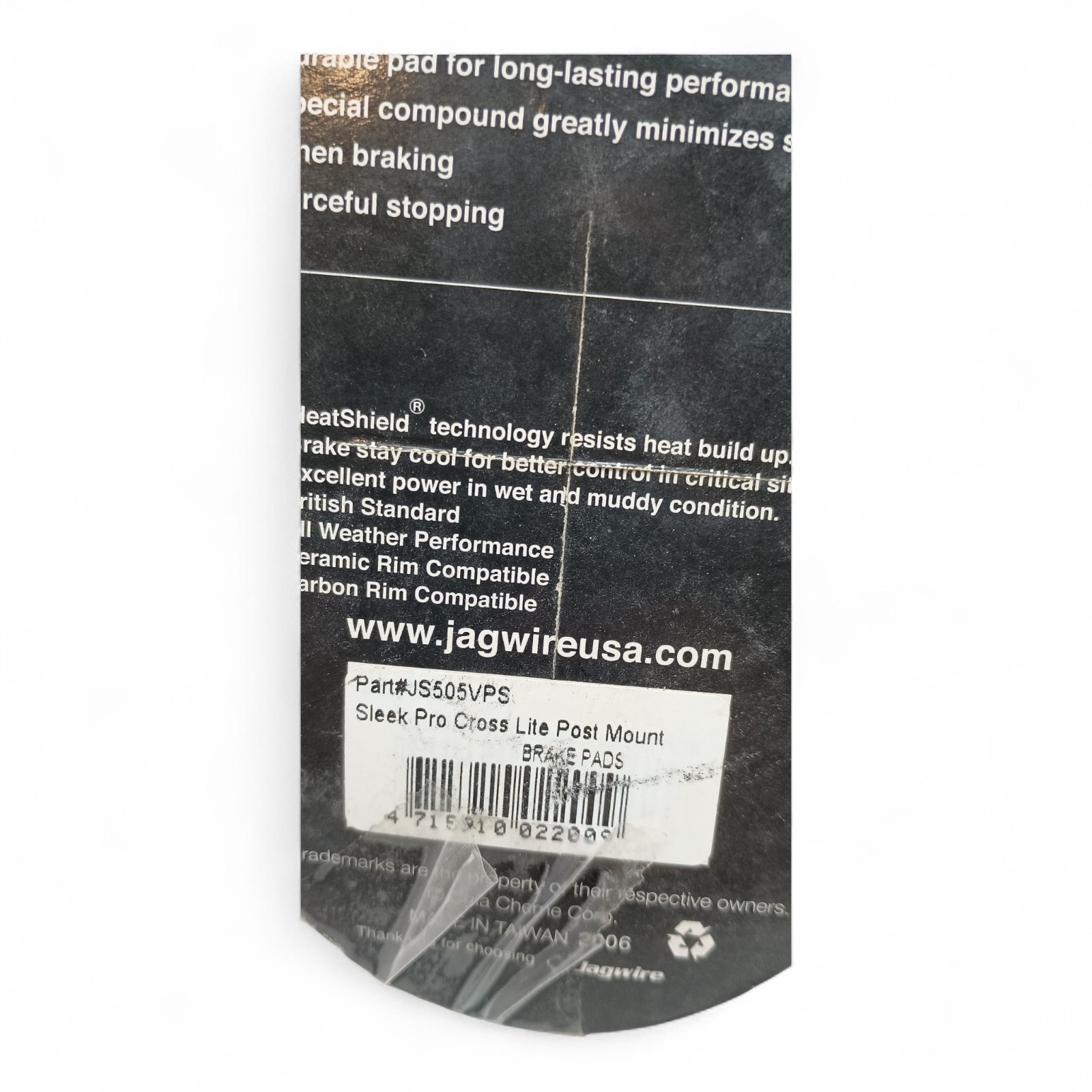 Jagwire Sleek Cross Pro Lite Post Mount Brake Pads JS505VPS Fit Sram Shimano