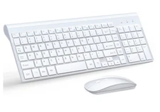 Ultra Slim Wireless Keyboard & Mouse Combo, Silent Compact Keyboard Mouse Set147