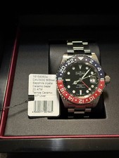 Orologio Davosa Ternos 40mm Pepsi Ceramica Automatico GMT Svizzero Blu Rosso Subacqueo