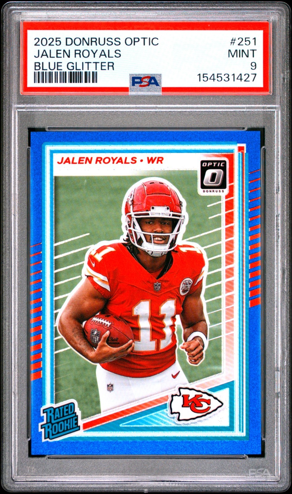 Jalen Royals Panini Donruss Optic #251 Blue Glitter