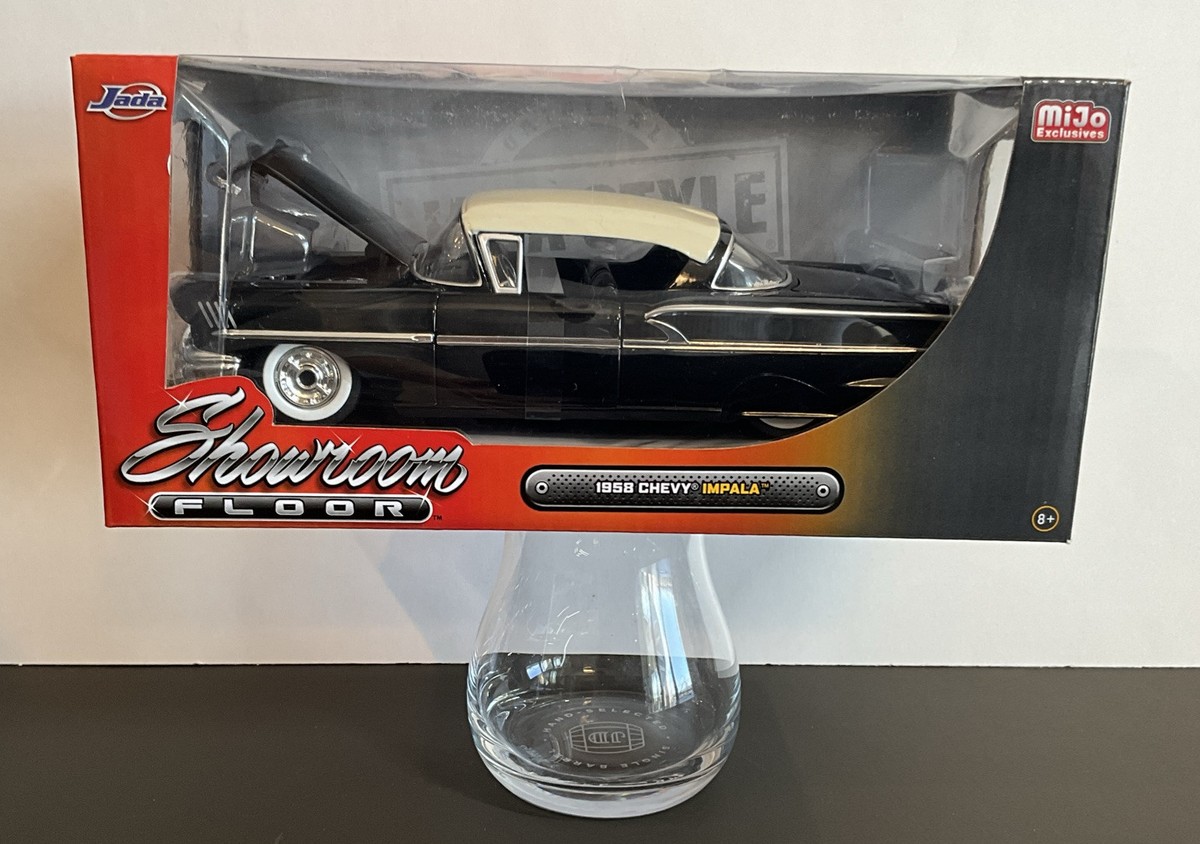 ミニカー JADA TOYS 1/24 1958 Chevy Impala Hardtop Jada Showroom Floor 1958 Chevy Impala Hardtop 1:24 Black White