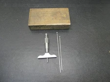 Vintage Starrett No. 440 Depth Micrometer Set