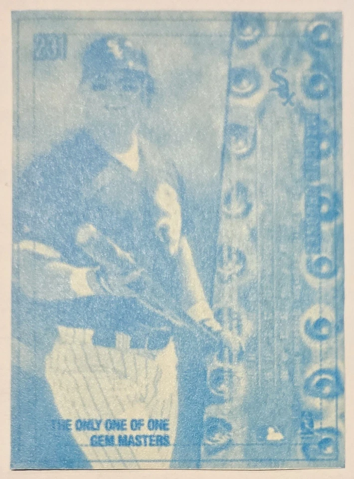 Magglio Ordonez 1999 Fleer Metal Universe #231 Gem Master PMG 1/1 Blueline Proof - Image 2 of 4