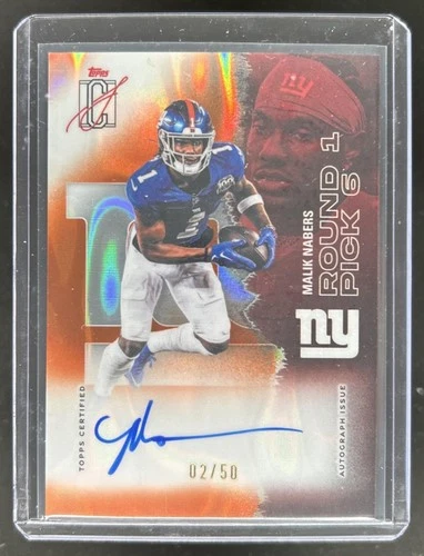 2025 Topps Signature Malik Nabers Orange Lava (RAW)