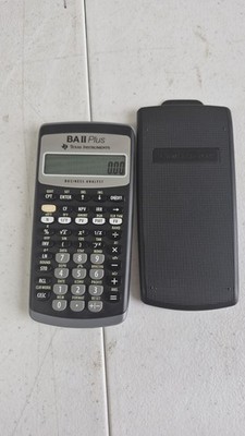 Texas Instruments BA II Plus Business Analyst Financial Calculator w cover works
