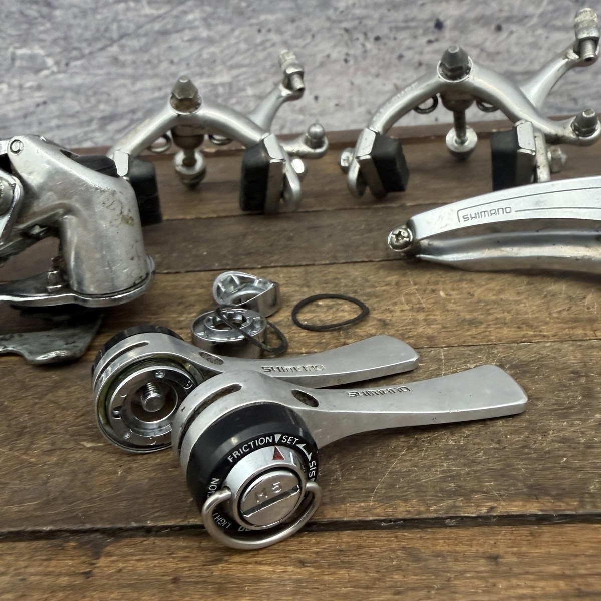 Vintage Shimano Light Action Groupset FD-Z202 RD-L532 SL-B434 Road