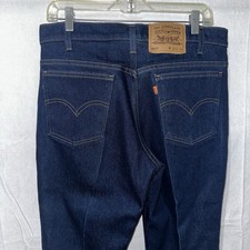 Vintage Levi's 517 Orange Tab Dark Wash Bootcut Jeans 90s USA Fits 32x36