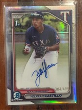 2024 Bowman Chrome  Autographs Yolfran Castillo  #CPA-YC Refractor 384/499