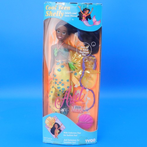 Vintage Little Mermaid COOL TEEN SHELLY Ariel Doll Tyco Walt Disney 1992 SEALED