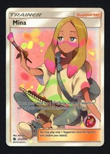 Mina 211/214 SM - Lost Thunder Holofoil Full Art Ultra Rare Pokemon TCG on eBay
