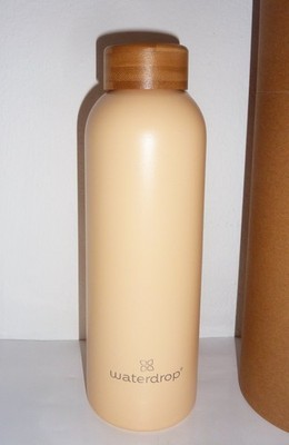 NEU Waterdrop Steel Bottle 600ml pastell orange Edelstahl Trinkflasche