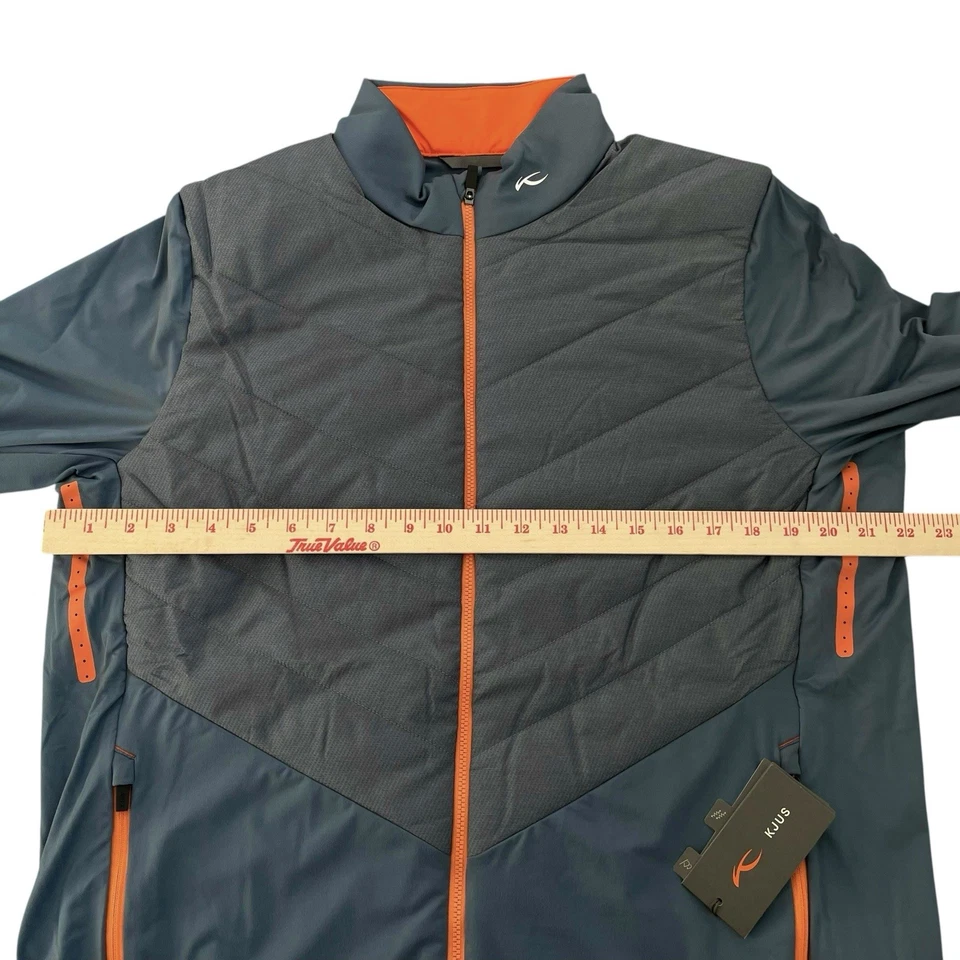 KJUS Release Full Zip Golf Jacket Steel Blue Size Large $299 - Image 3 of 4