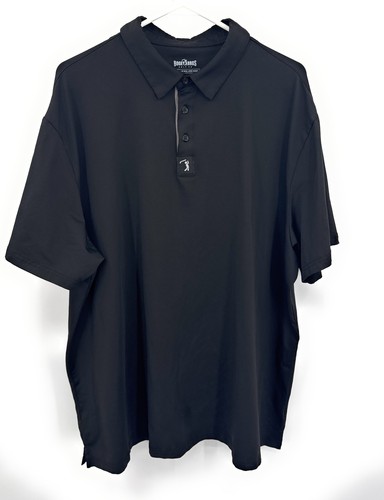 Bogey Bros Golf Poloshirt Herren XXXL 3XL Schwarz Performance Stretch Athleisure