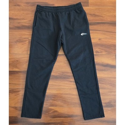 Smilodox Mens Black Fleece Jogger Sweatpants Size M Medium Athletic Gym Pants