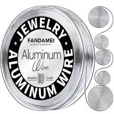 FANDAMEI Craft Wire 20 Gauge 98 Feet, Silver for Jewelry Making,