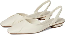 Franco Sarto Debbie Slingback Women's Cream White Flats NW/OB 8M