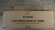DONNER Electronic Drum Kit for Beginners with Headphones/Drum Throne DED-80 