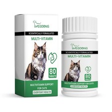 Multi Vitamin For Cats, 90 Chewable Tablets - Complete Suppor MultiVitamin
