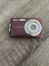 Nikon COOLPIX S210 8.0MP Compact Digital Camera Plum 3x Nikkor PARTS ONLY 