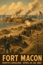 BATTLE OF FORT MACON N CAROLINA *2X3 FRIDGE M...