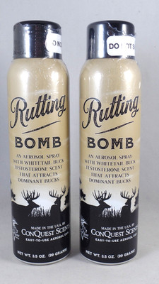 2 x Conquest Scents Rutting Buck Bomb Aerosal - 7oz. - 160232