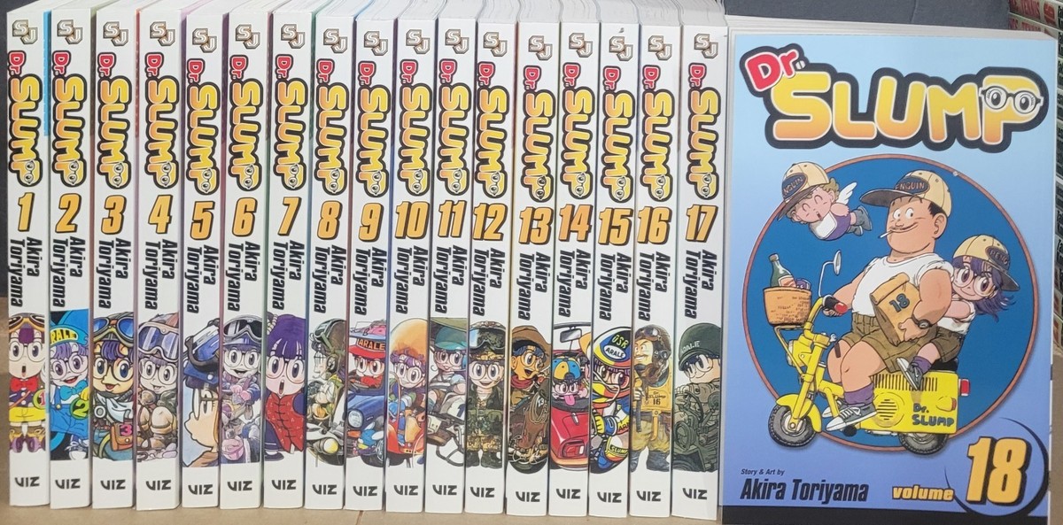 Dr.SLUMP 全18巻セット 英語版 Dr Slump Manga Vol 1-18 Complete Set New English From Viz Media