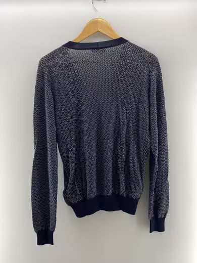 PRADA/Cardigan (Thin)/Size 48/Wool/Black/All-Over Print/UMC734 S122 1EW3 thumbnail 2