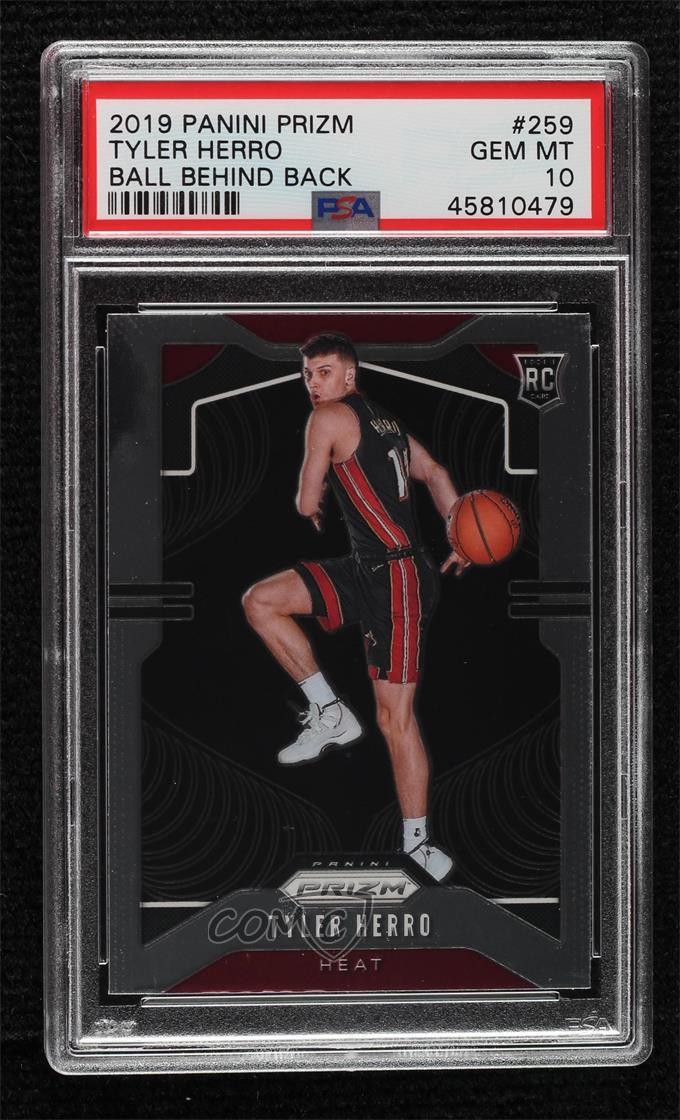 2019-20 Panini Prizm Variation Tyler Herro #259 PSA 10 GEM MT Rookie RC 0rm0