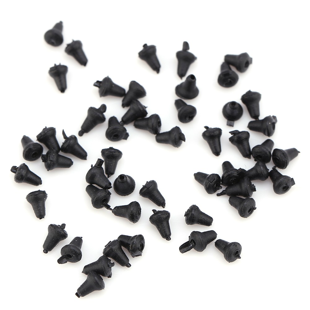 (black)50pcs Plastic Carp Fishing Tackle Bait Stop Floating Lure|.