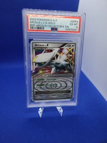 2009 POKEMON DIAMOND & PEARL BLACK STAR PROMO #DP53 ARCEUS LV.X-HOLO PSA 6