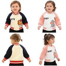 Kids Baby Jacket Sports Outerwear Casual Coat Cardigan Boys Girls Clothes Tops