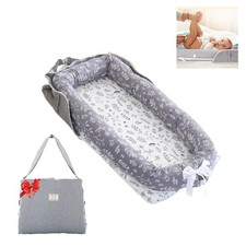Baby Lounger for Newborn Portable Bag,Baby Play Mat Tummy Time with Strap,Awa...