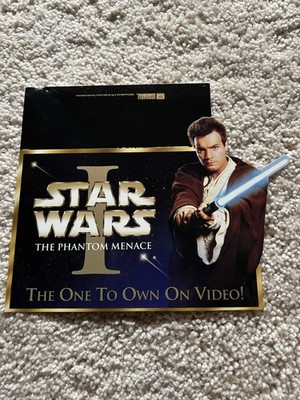 Star Wars Episode 1 Video Store Display Promo Obi-Wan New and Unused