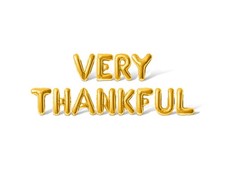 VERY THANKFUL Letter Balloon Banner - DIY Thanksgiving Party Decorations