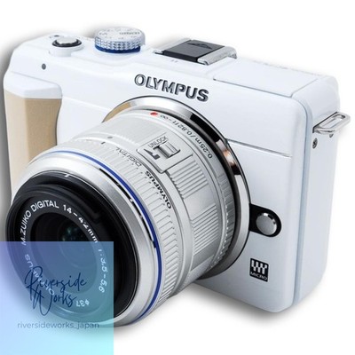 Olympus E-PL1s Mirrorless Camera Kit White Used Wi-Fi SD Card Stabilizer JP