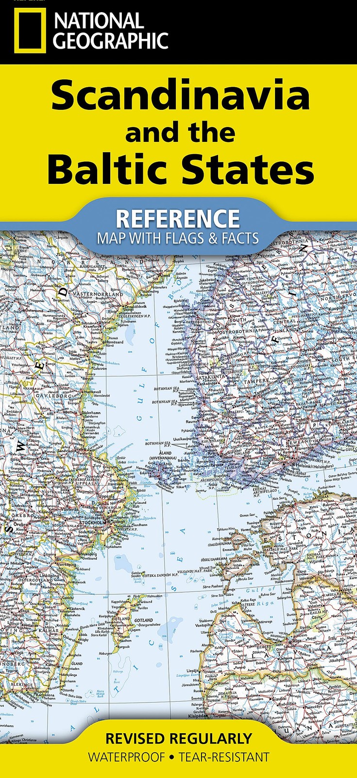 National Geographic Scandinavia and the Baltic States Map with Flags & Facts [folded]: [folded with flags and facts] - Image 5