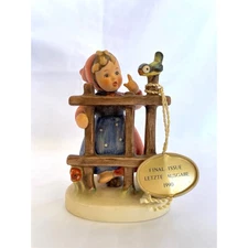 Hummel Goebel Figurine "Signs of Spring" 1990 TMK-6 #203, 4", Final Issue
