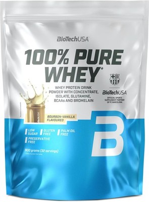 BioTech USA 100% Pure Whey Protein 900g BCAAs Muskelaufbau (38,78 /kg)