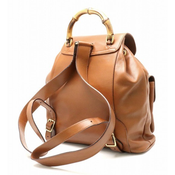 NWT Gucci GG Bamboo Vintage 1947 Front Pocket Backpack Sling Rucksack Bag 702101 NWT Gucci GG Bamboo Vintage 1947 Front Pocket Backpack Sling  main image 4
