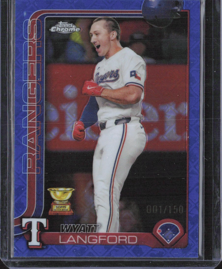 2025 Topps Chrome - Wyatt Langford #68 Blue Refractor /150