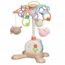 Toy Royal's Soft and Fluffy 3-Way Mobile Foldable Bed/Floor Stand/Crib Hand