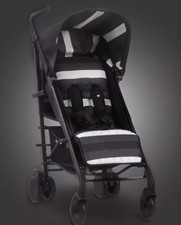 My Babiie MB51 Lightweight Stroller - Charcoal Stripes (GRADE C)