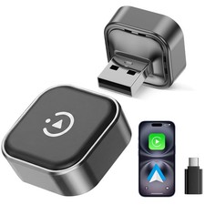 2026 2-in-1 Wireless CarPlay  Android Auto Adapter, Ultra Mini Dongle Conver...