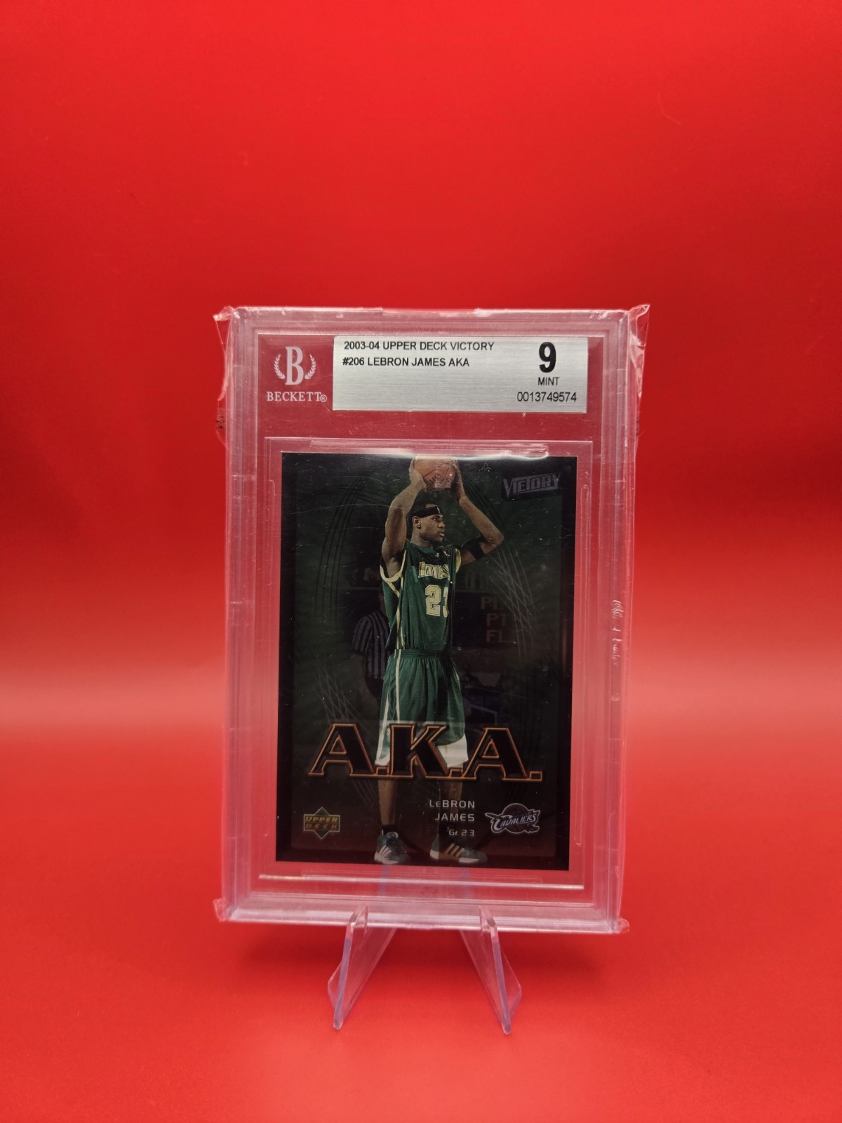 2003-04 Upper Deck Victory #206 Lebron James AKA BGS 9 Rookie