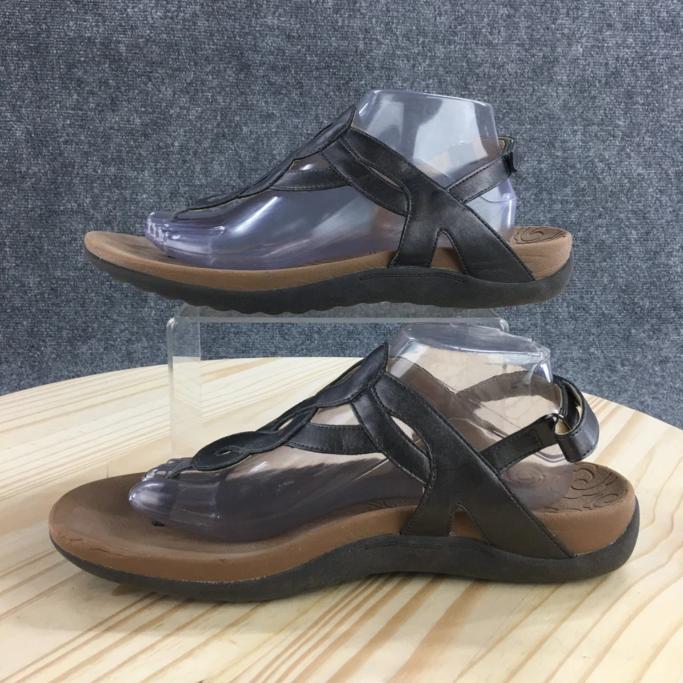 Sandalias Rockport Mujer 11 M Gris Ramona Correas Cuero Cómodas Informales Foto 2 de 4