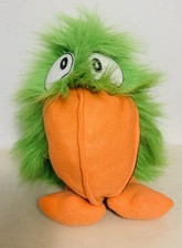 Vintage Green Orange Parrot Hand Puppet Green 16  Rare