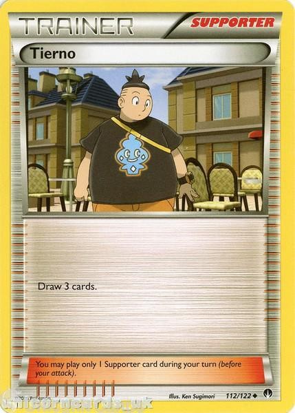Tierno 112/122 RvsK Mint Pokemon Card