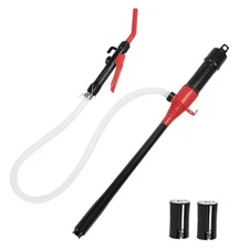 Portable Power Battery Pump with Clip, Electric Fuel Transfer Pump Handheld 