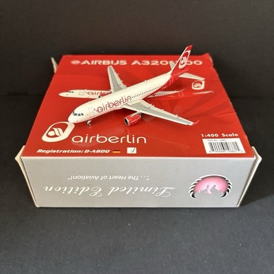 Phoenix Model 1:400 airberlin Airbus A320 D-ABDQ PH410861 Scale Diecast Airplane