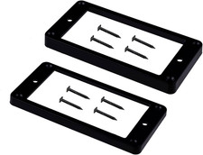 Slant-Style ABS Plastic Humbucker Pickup Rings Set - Angled Bridge  Neck Cover